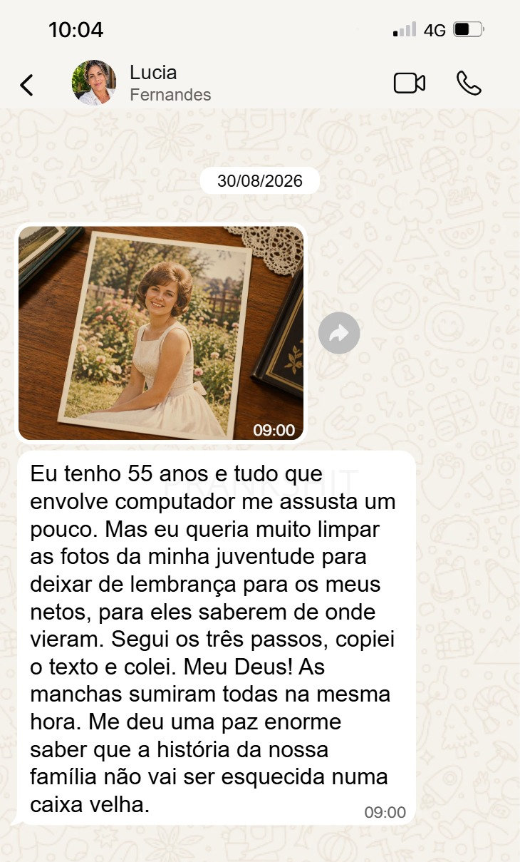 Depoimento da Lúcia F. sobre o Retrato Eterno